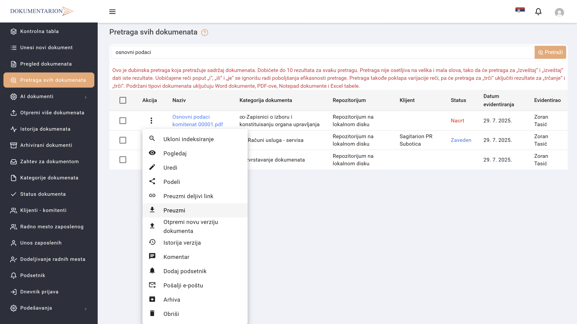 OCR i dubinska pretraga